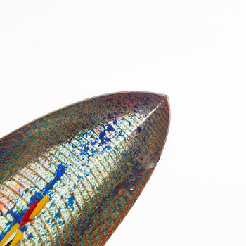 Bertil Vallien, sculpture, 2 pcs, glass, Kosta Boda.