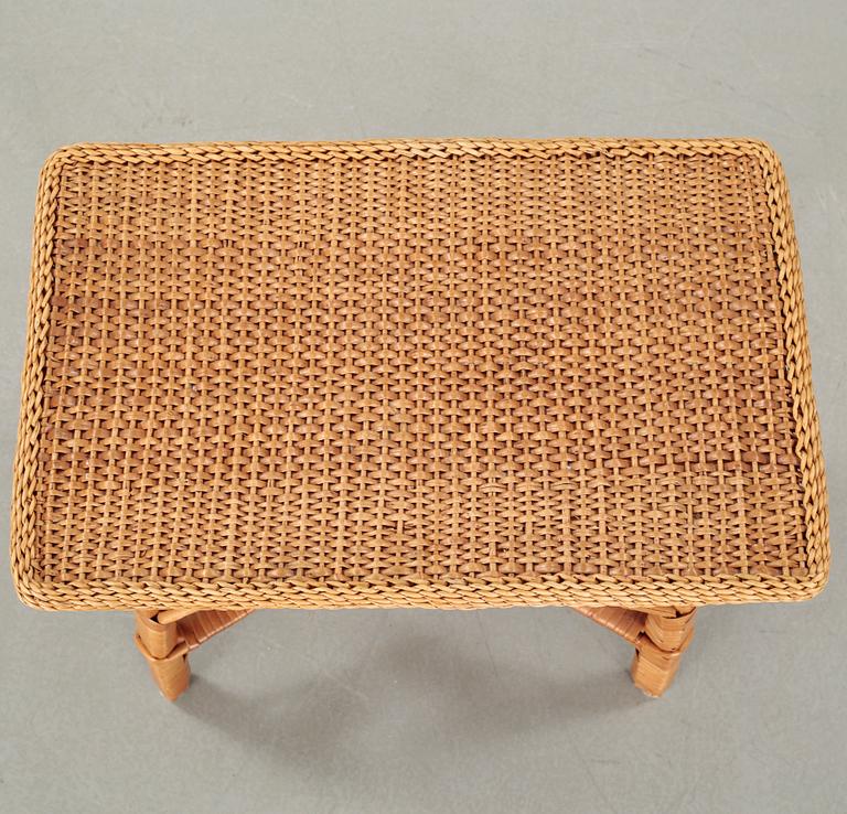 Four childrens rattan furniture from around year 1900 and from the 20th century.