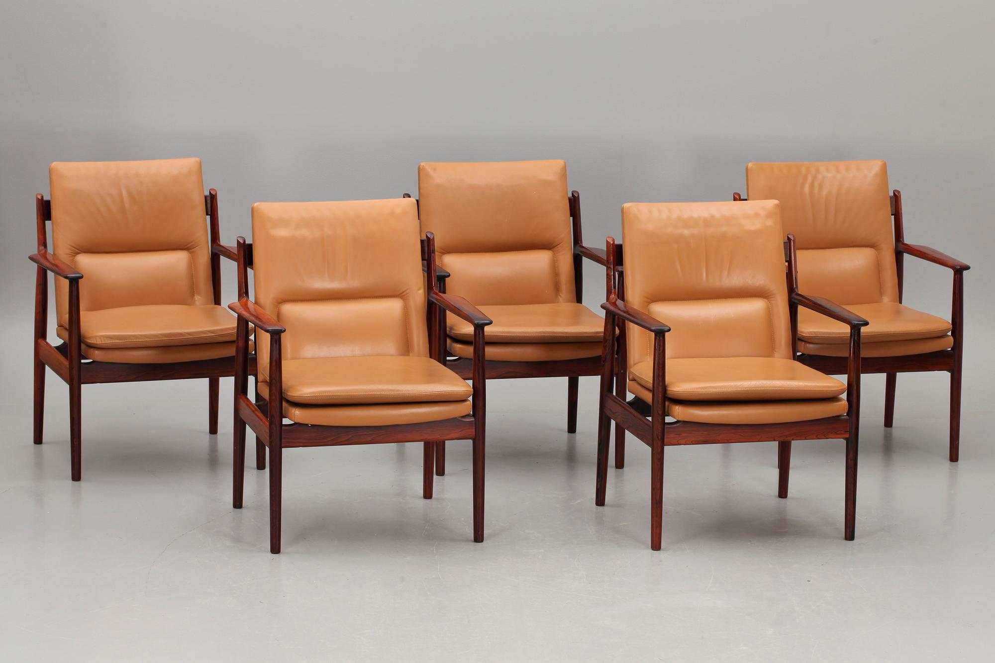 KONFERENSMÖBEL, 16 delar, Arne Vodder, Sibast Furniture, Danmark, 1900-talets andra hälft.