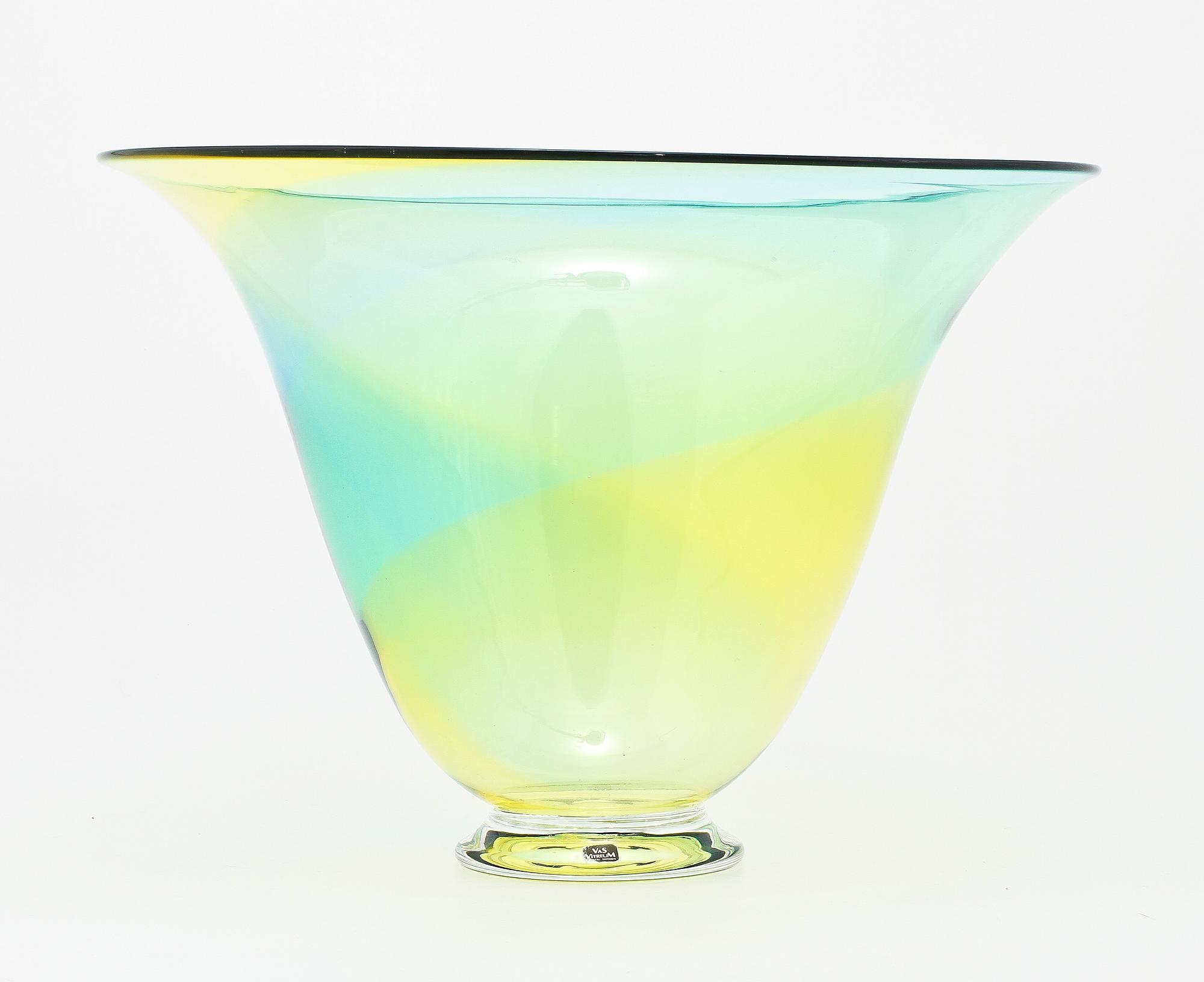 SKÅLAR, 2 st, glas, Vas Vitreum, 1900-talets fjärde kvartal.