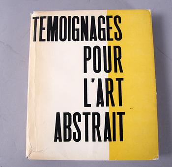 BOK "Temoignages pour l´art abstrait. Frankrike 1952, 1500 exemplar, 27 blad/pochoir.