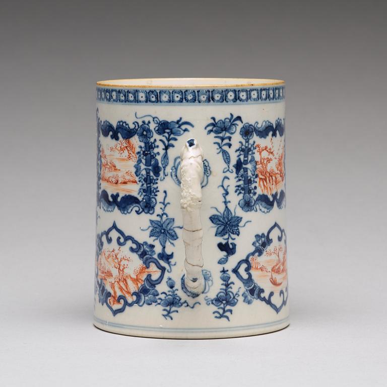 A famille rose mug, Qing dynasty, Qianlong (1736-95).