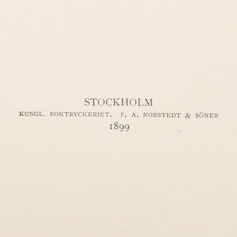 Books, 19 volumes, including Gustaf Elgenstierna's 'Svenska Adelns Ättartavlor'.