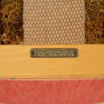 STOLAR, 8 st, "Gustavus", Carl Malmsten för Åfors Möbelfabrik. 1900-talets mitt.