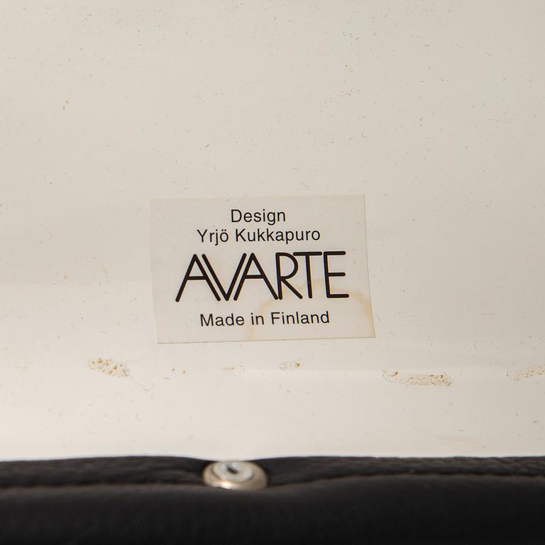 Yrjö Kukkapuro, fåtölj med fotpall, "Karuselli", Avarte, Finland efter 1980.