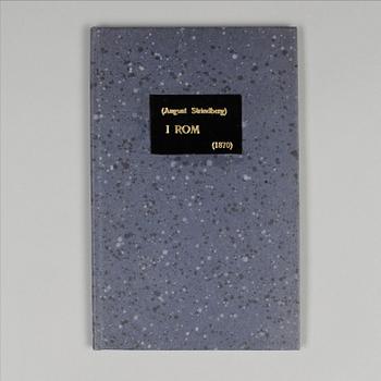 BOK, "I Rom" av August Strindberg, Stockholm 1870.