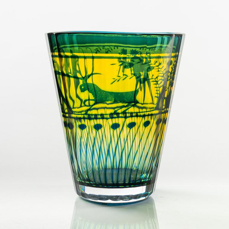 Gunnar Cyrén, vas, glas, graal, Orrefors, 1989.