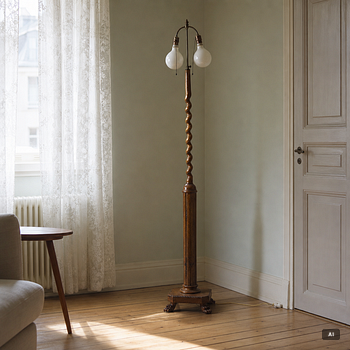 Floor lamp, 1930s-40s.