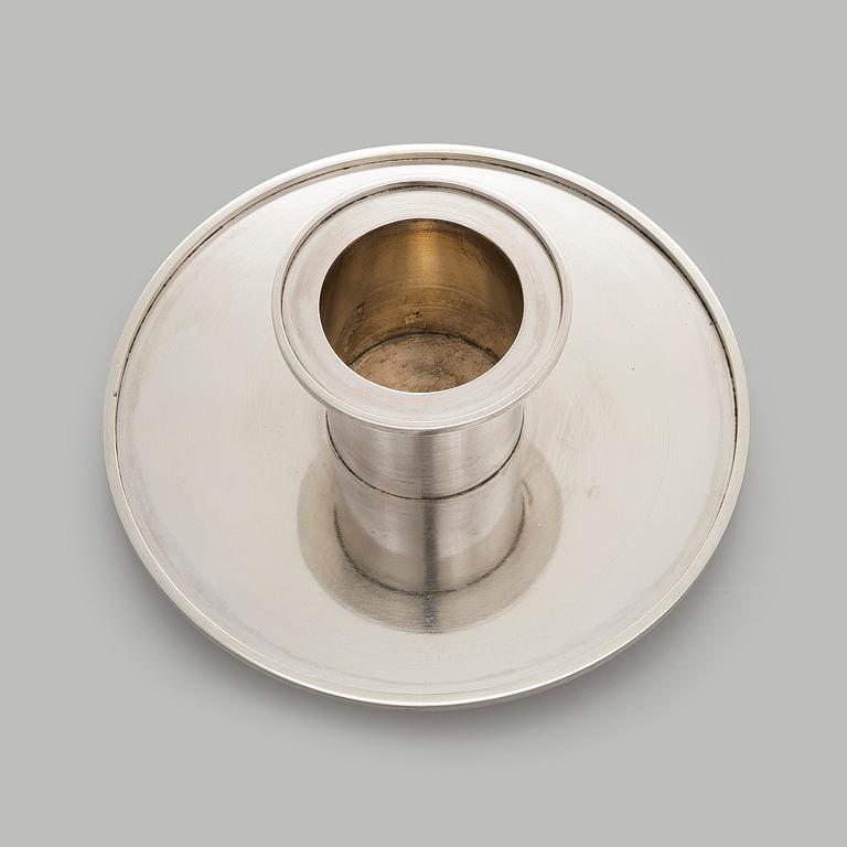 Wiwen Nilsson, ljusstake, sterling silver, Lund 1964.