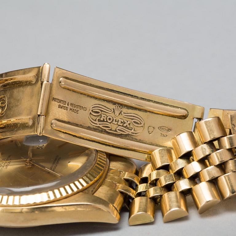 ARMBANDSUR, Rolex, Oyster Perpetual Datejust, 18K guld. 1970-tal.