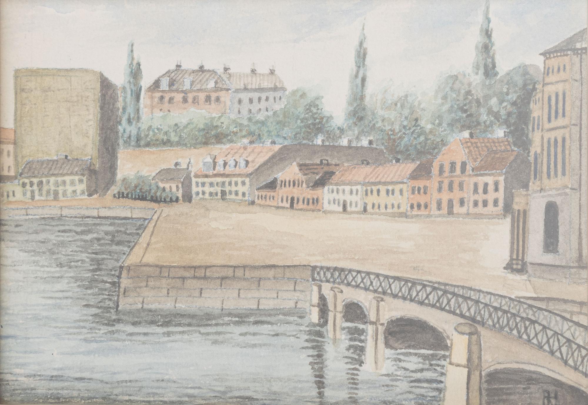 Frans Lindström, Stockholm motifs, 7 pcs.