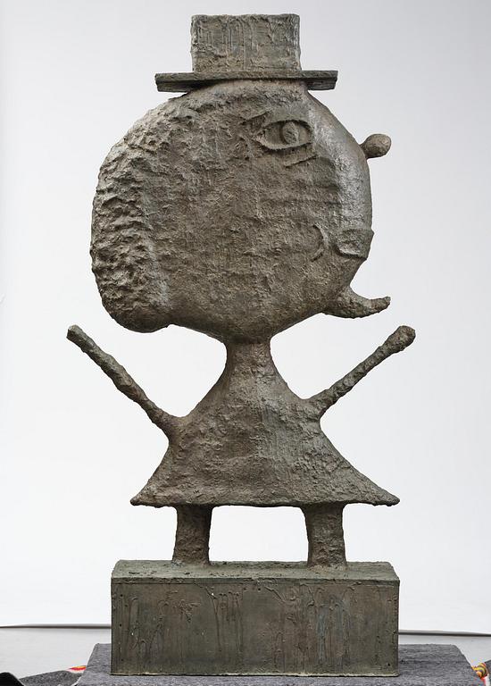 Donald Baechler, "Man with Hat".