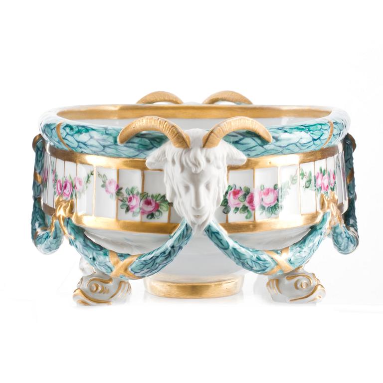 JARDINIERE, porslin, Royal Copenhagen, Danmark. 1900-tal.