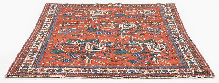 An antique Afshar rug, southeastern Iran, c. 153 x 135 cm.