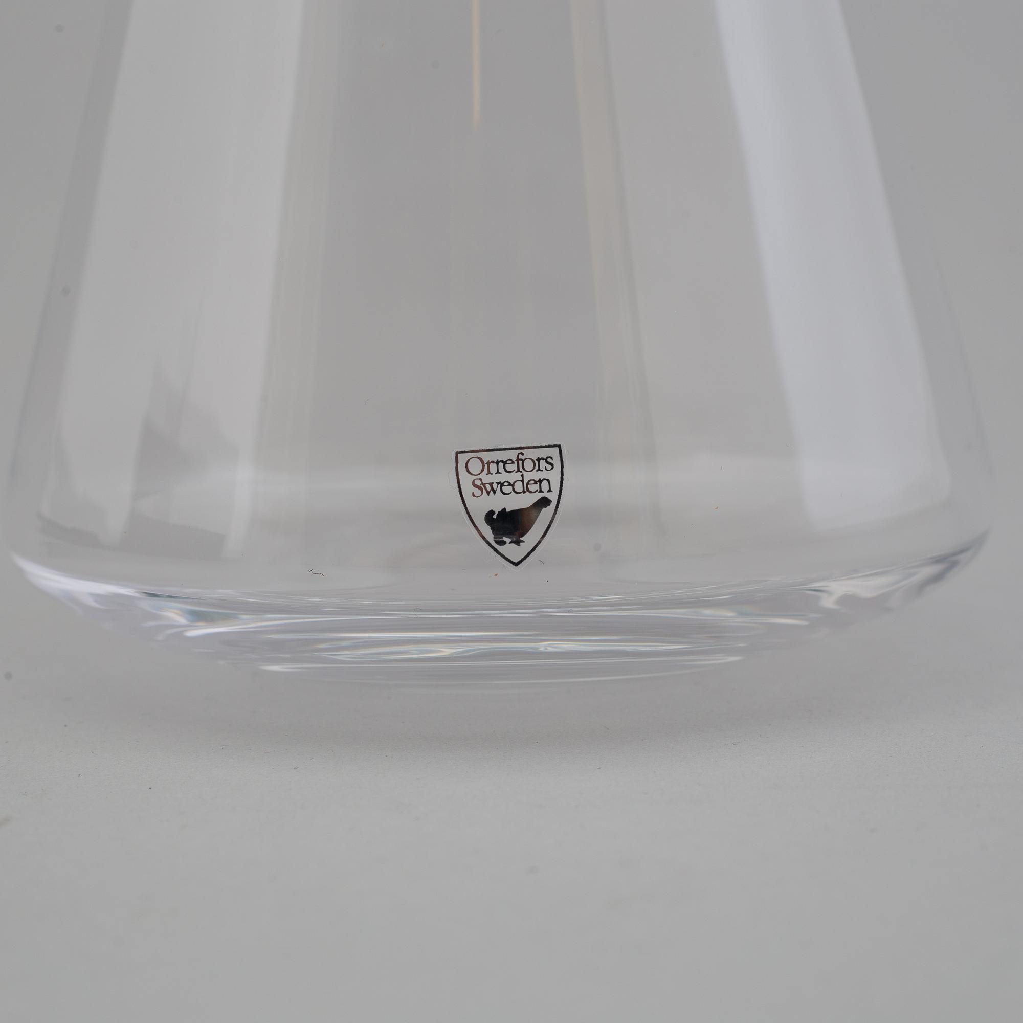 ERIKA LAGERBIELKE, karaffer, 2+2 st, "Divine", glas, Orrefors, 2000-tal.