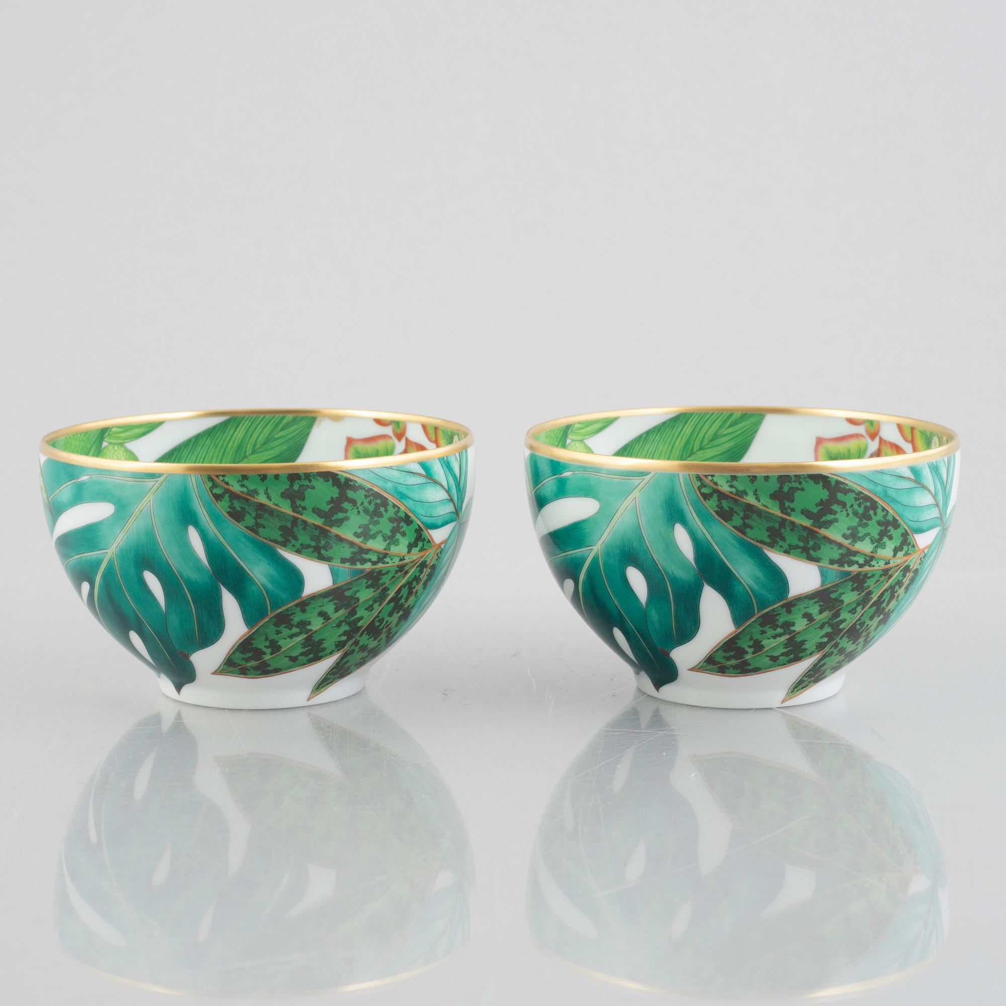 Hermès, a ten-piece 'Passifolia' tea service, France, contemporary.