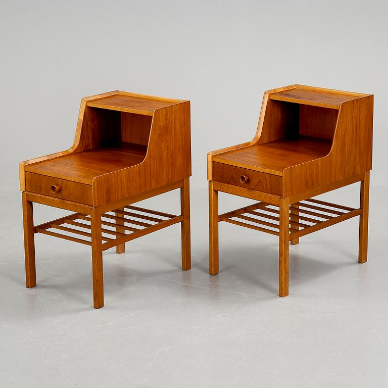 SÄNGBORD, ett par, 1950/60-tal.