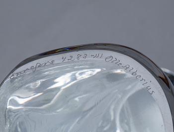 SKULPTUR, kristallglas, signerad och numrerad, Olle Alberius, 4283-111, Orrefors.