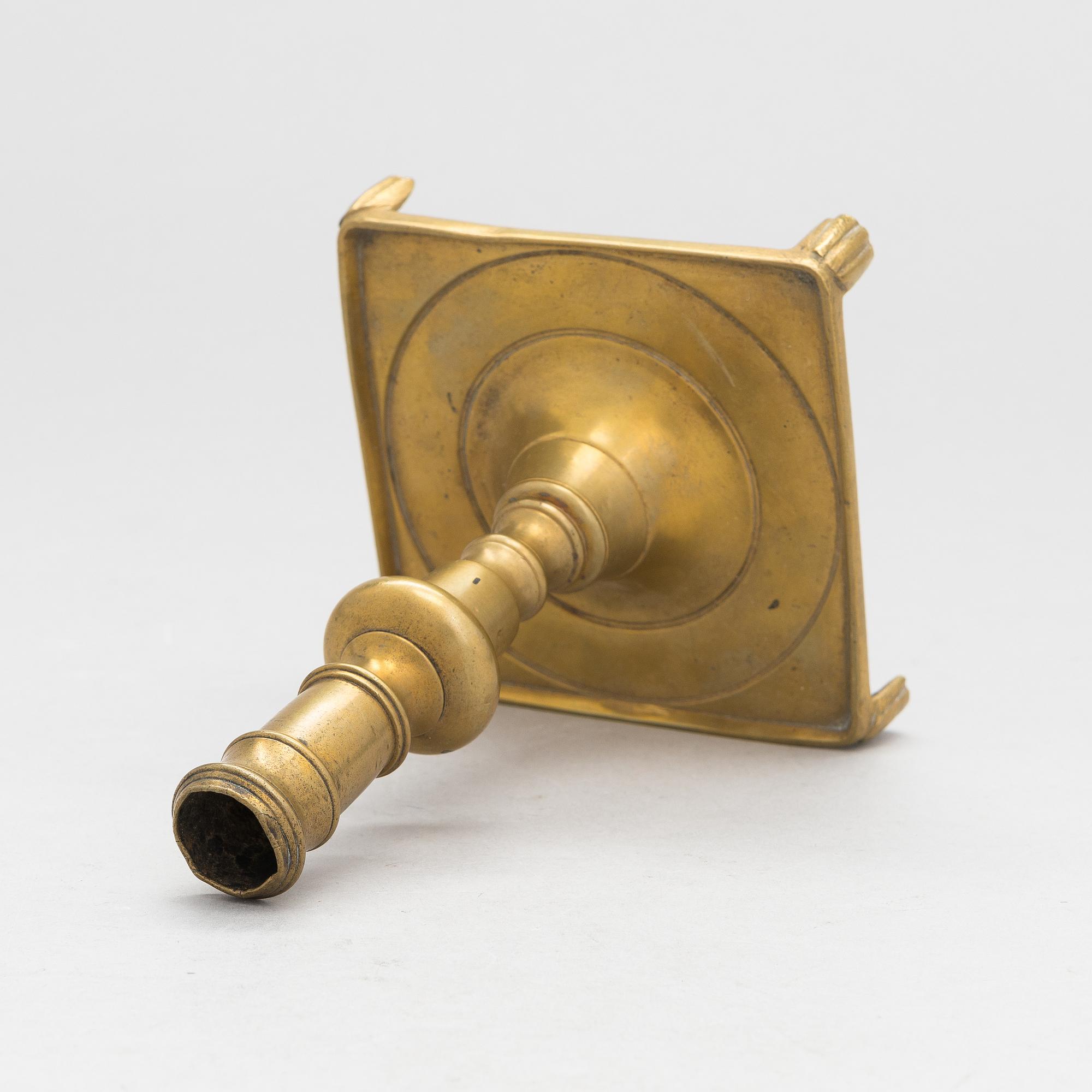 A late 17th century Spanish candlestick.