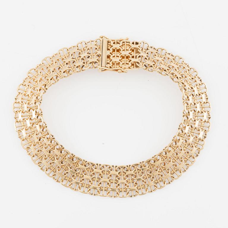 Bracelet, 18K gold, x-link.