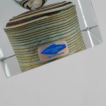 OIVA TOIKKA, an annual glass cube, Nuutajärvi, Finland 1982.