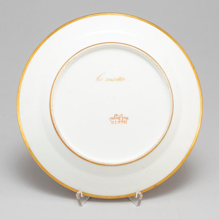 A Darte French porcelain dish, 19th century.