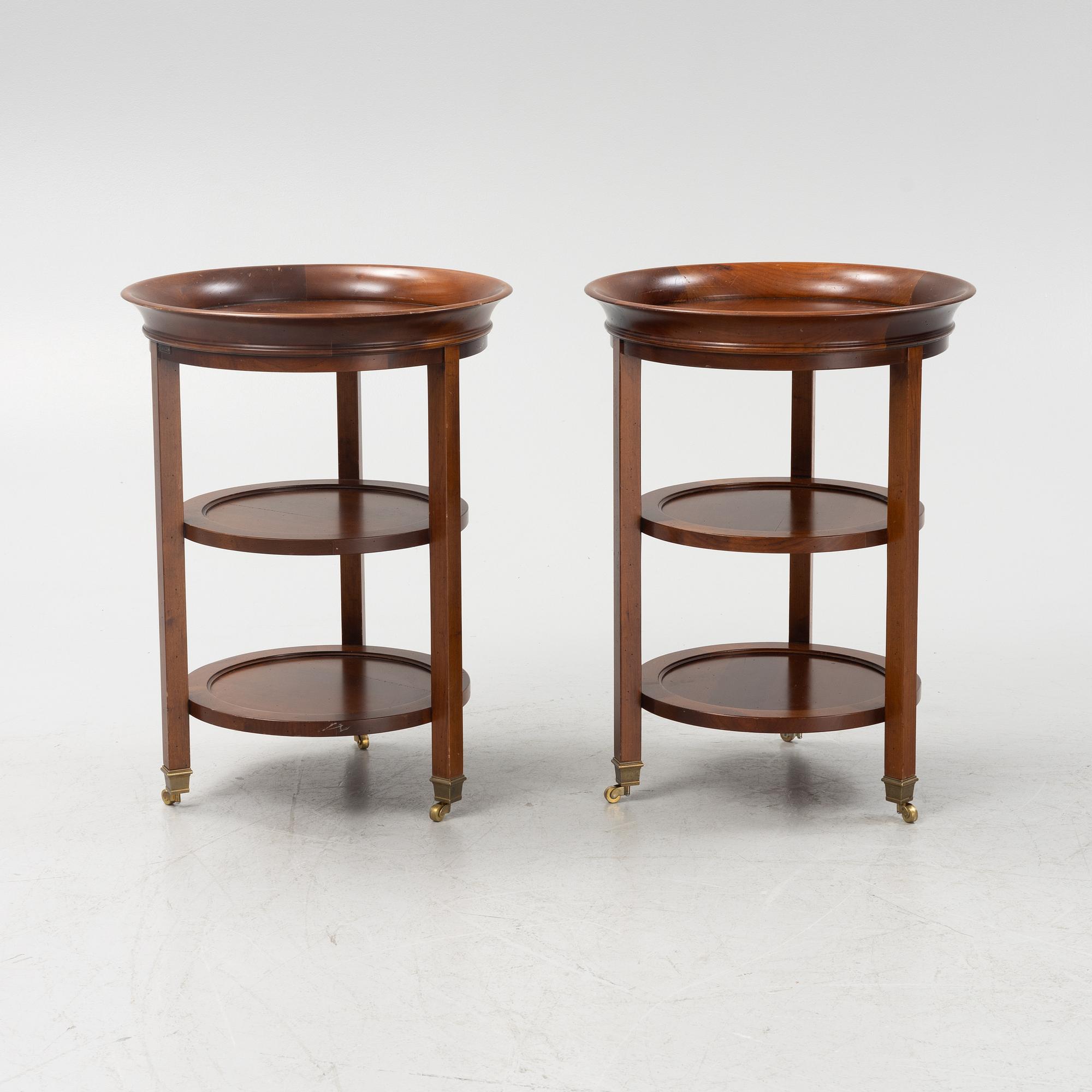 A pair of side tables, France, later part of the 20th Century.