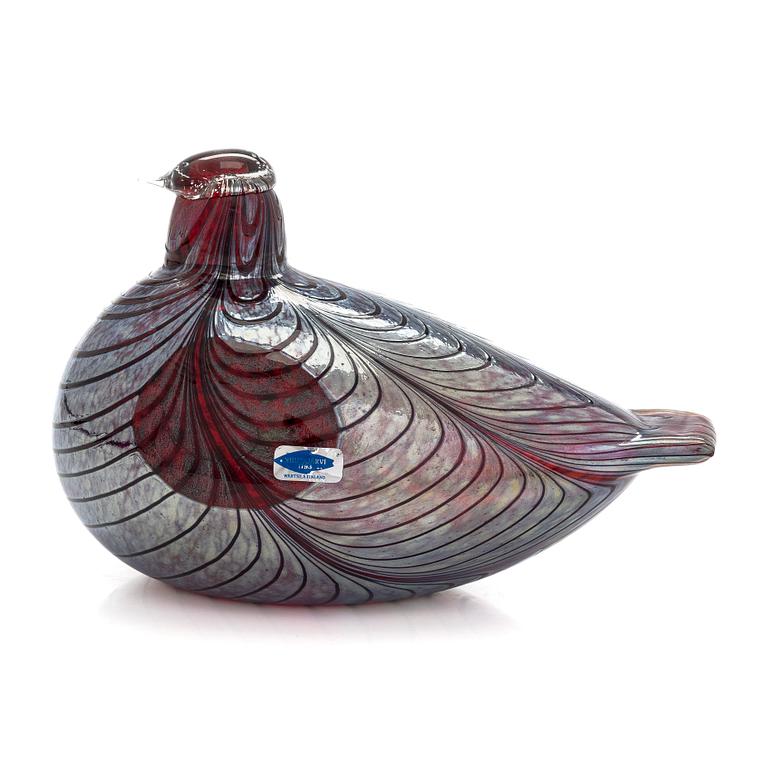 Oiva Toikka, Lasilintu, signeerattu Oiva Toikka Nuutajärvi Notsjö.