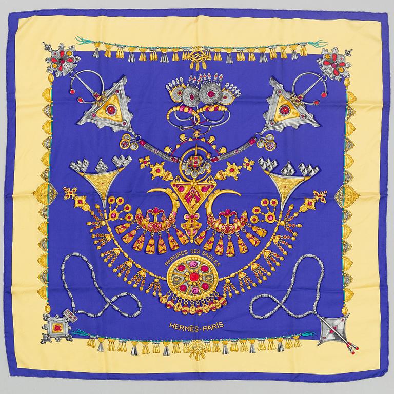 Hermès, scarf, "Parure de sables".