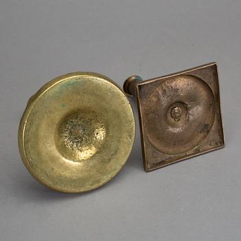 LJUSSTAKAR, 2 st, barock, 1700-tal.