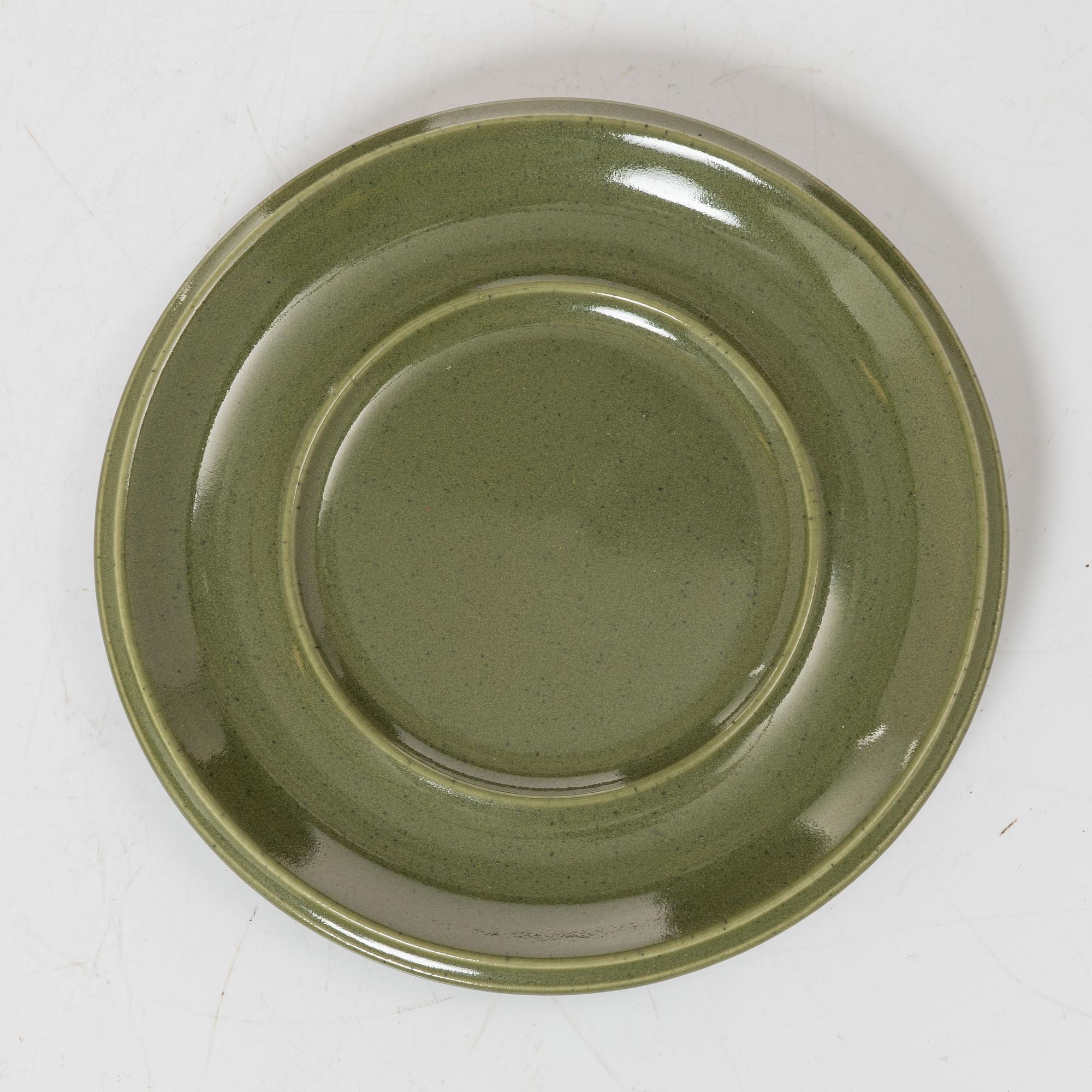 Hilkka-Liisa Ahola, tekoppar med fat, 4 st, Arabia, Finland.