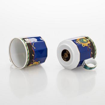 Versace, astiaston osia, posliinia, 9 kpl, "Le Roi Soleil" Rosenthal, 1990-luku.