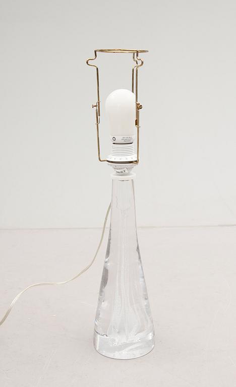 BORDSLAMPA, glas, Vicke Lindstrand, Kosta, 1900-talets mitt, osignerad.