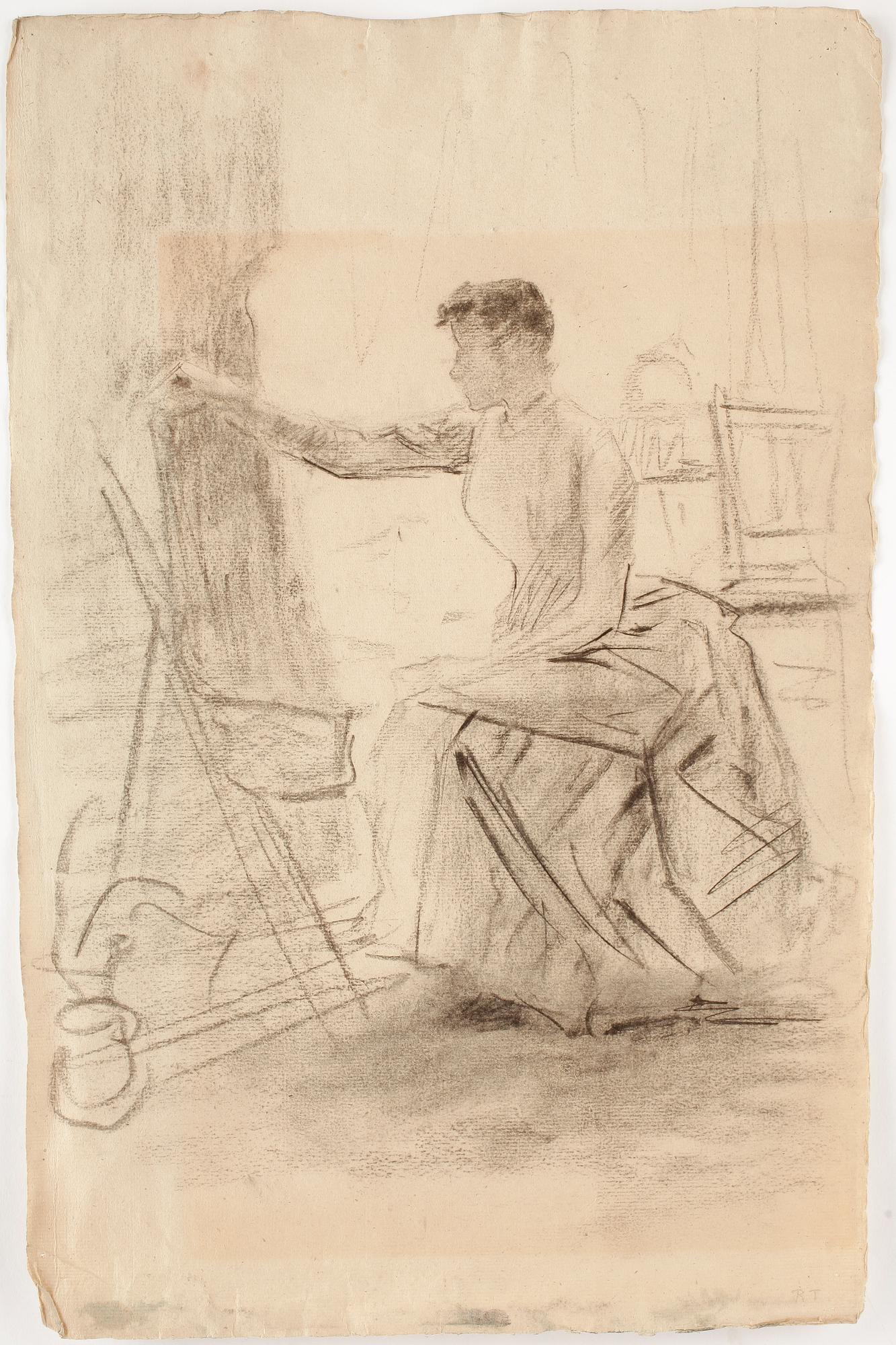 ROBERT THEGERSTRÖM, kolteckning.