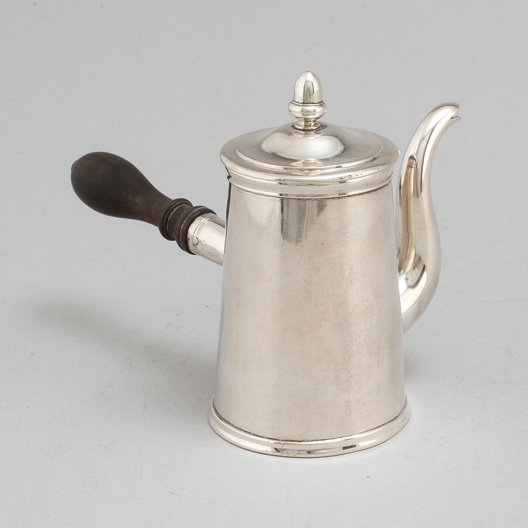 GUSTAF MÖLLENBORG, a silver milk jug from Stockholm, 1844.