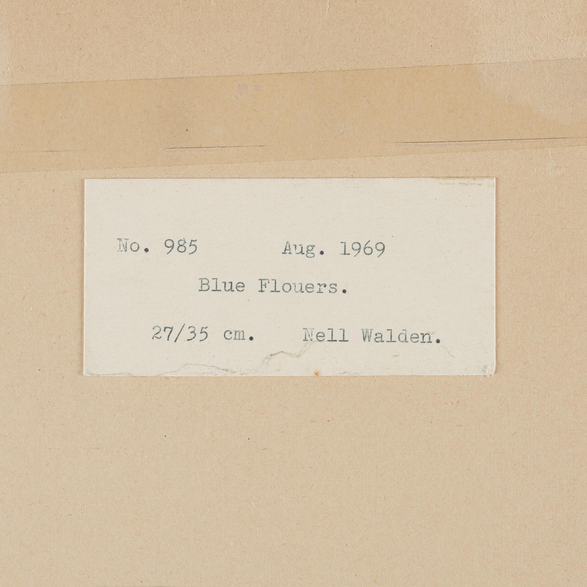 Nell Walden, "Blue Flouers".