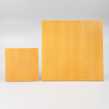 Bruno Mathsson, Coffee tables, 1+1, Bruno Mathsson International, Värnamo, Sweden.