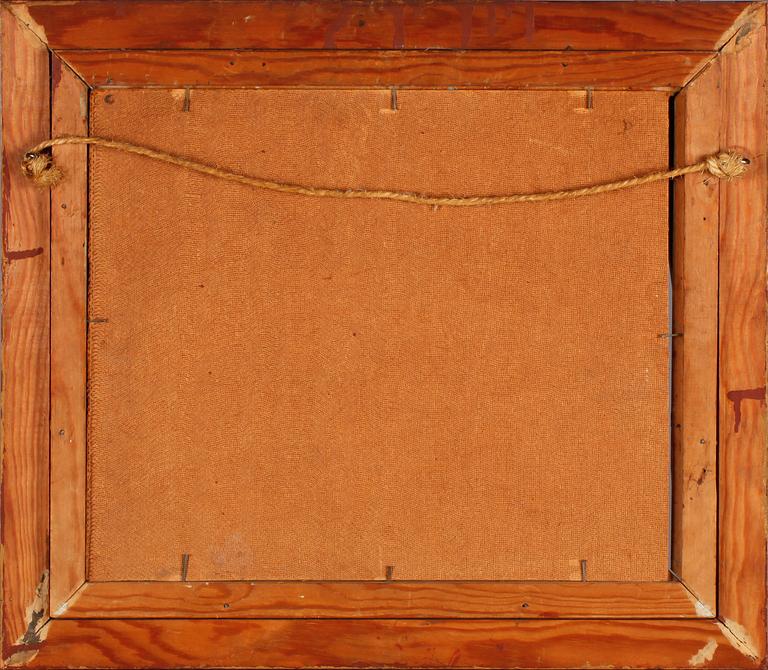 GUSTEN WIDERBÄCK, olja på pannå, signerad.