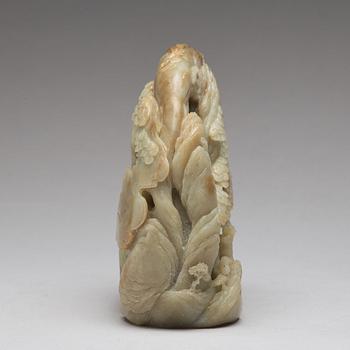 A Chinese carved boulder, 20th Century.