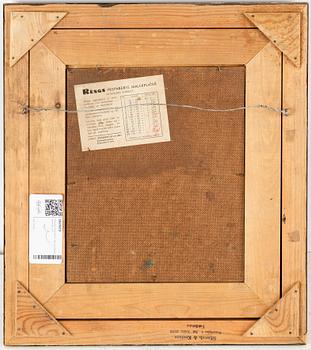 Christer Strömholm, olja på pannå, signerad.