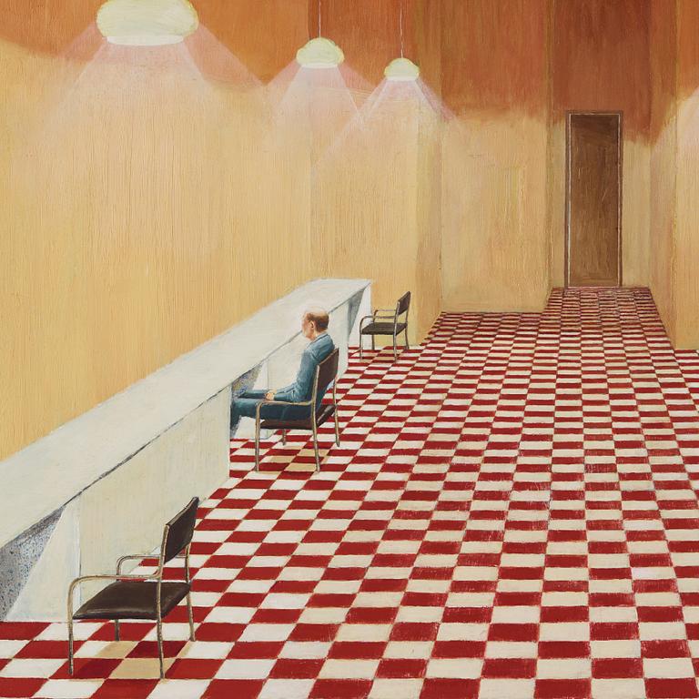 YLVA CEDER, oil on panel signed on verso.