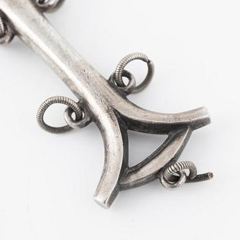 Skrammelsked, silver, Skandinavien, 1700-tal, ostämplad.