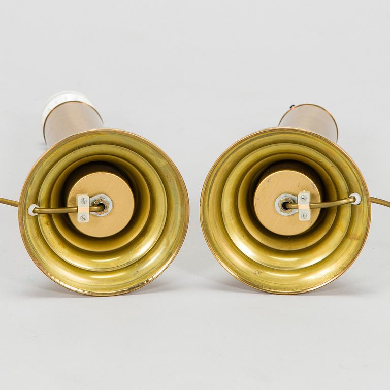 A pair of late 20th century table lamps, Bergboms.
