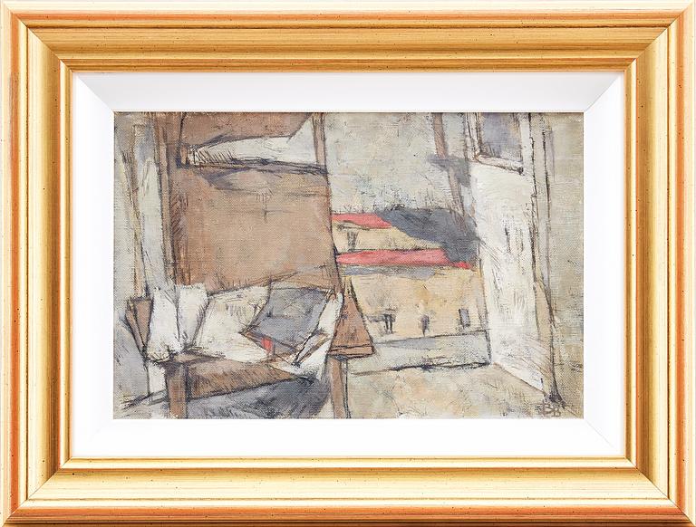 BIRGIT BROMS, oil on canvas, signed with monogram BB and dated 1959-60.