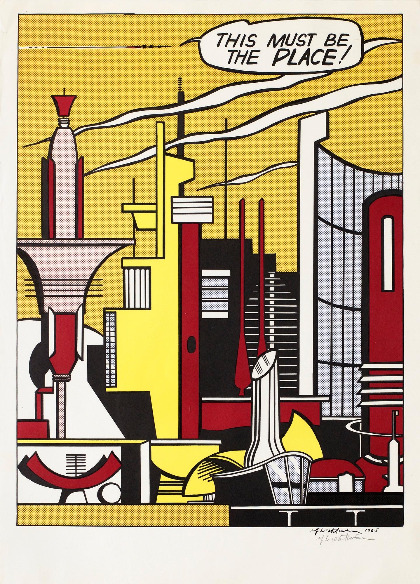 Roy Lichtenstein (After), "This must be the place".