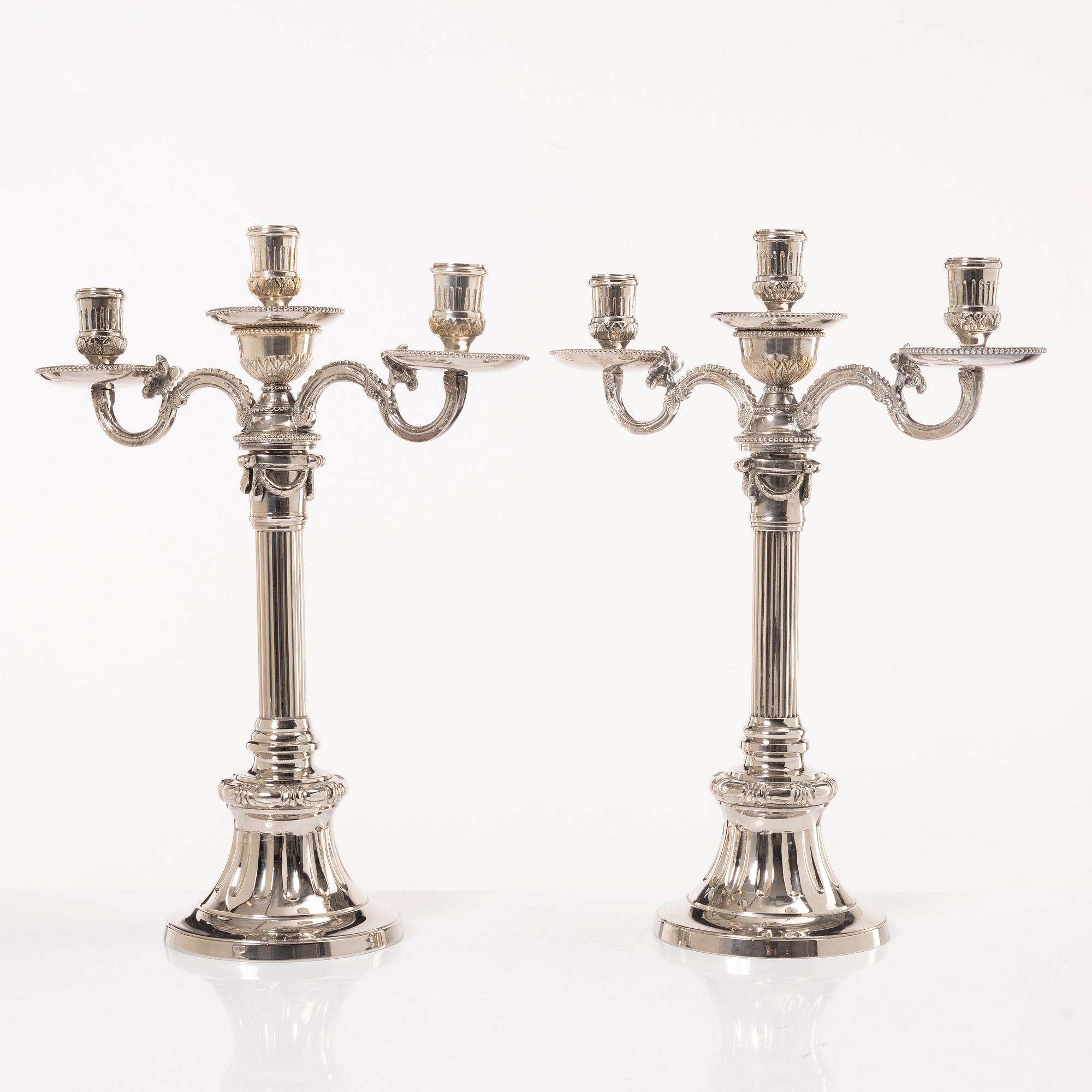 Kandelabrar, ett par "Väsby" Ikea, 1900-talets slut.