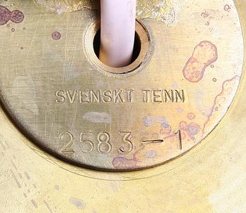 BORDSARMATURER, ett par, glas. Firma Svenskt Tenn. Mod nr 2583-1.