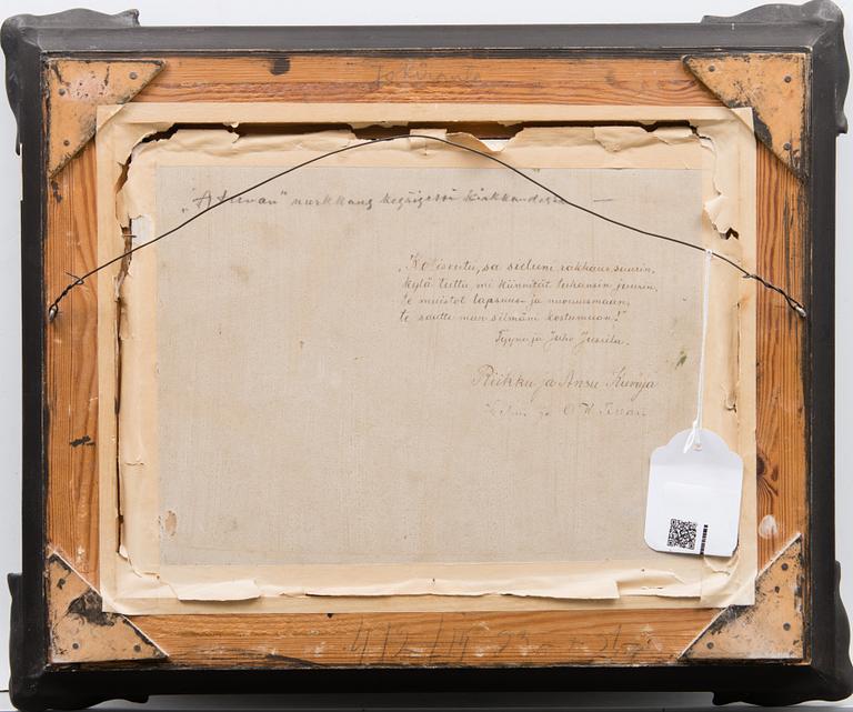 oil on board, signed and dated 1929.