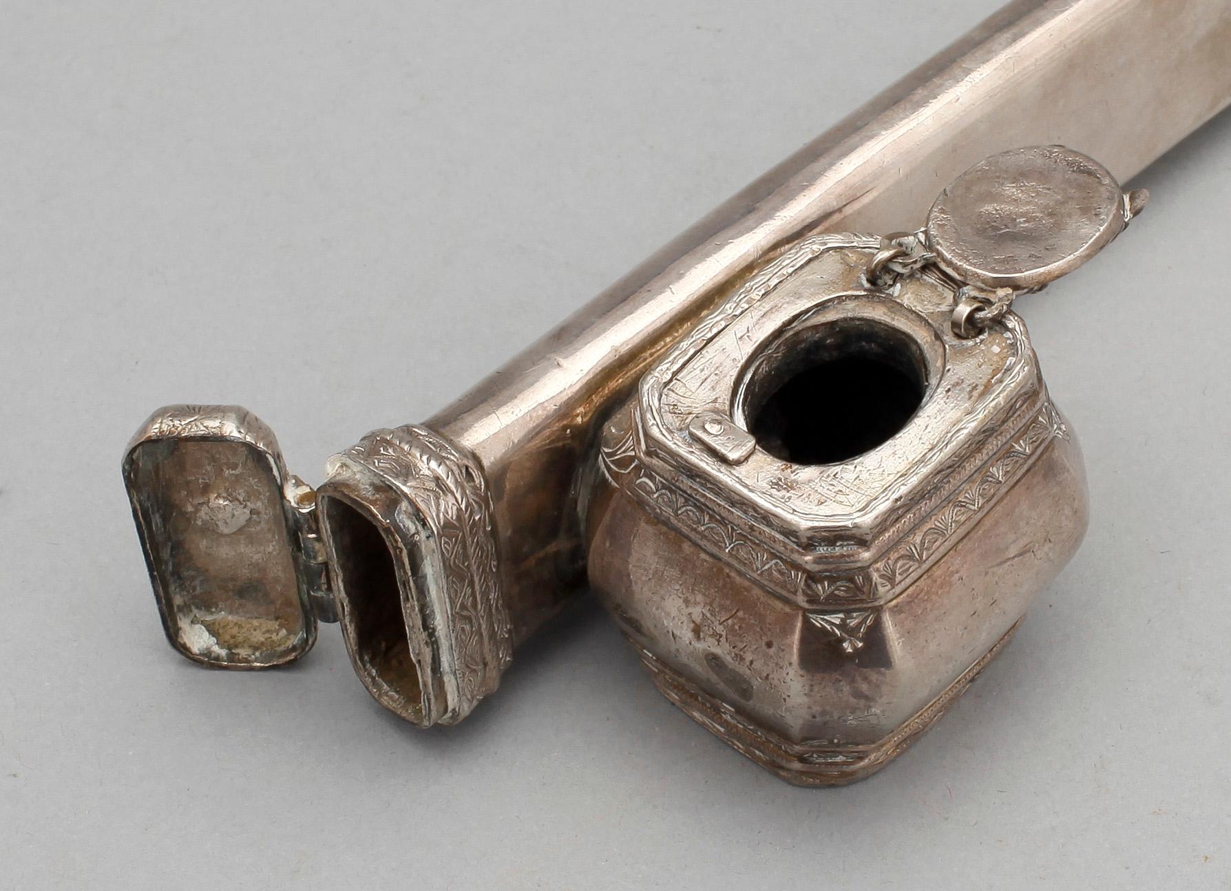 SKRIVDON, silver, ottomansk stil. Vikt ca 282 gram.
