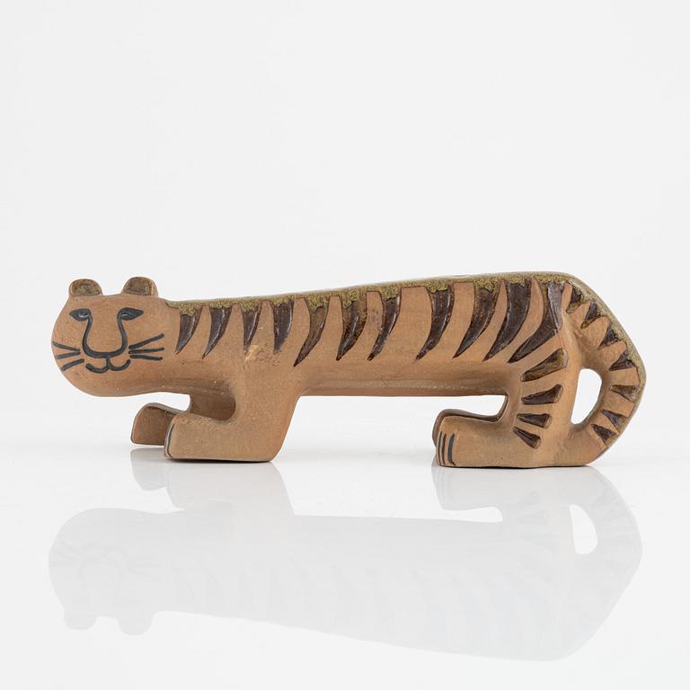 Lisa Larson, a 'Tiger' stoneware figurine from the 'Afrika' series, Gustavsberg.